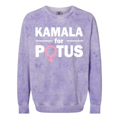 Kamala for Potus Colorblast Crewneck Sweatshirt