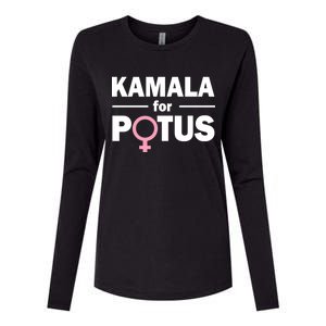 Kamala for Potus Womens Cotton Relaxed Long Sleeve T-Shirt