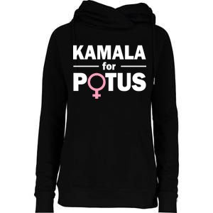 Kamala for Potus Womens Funnel Neck Pullover Hood