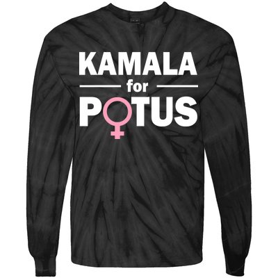 Kamala for Potus Tie-Dye Long Sleeve Shirt