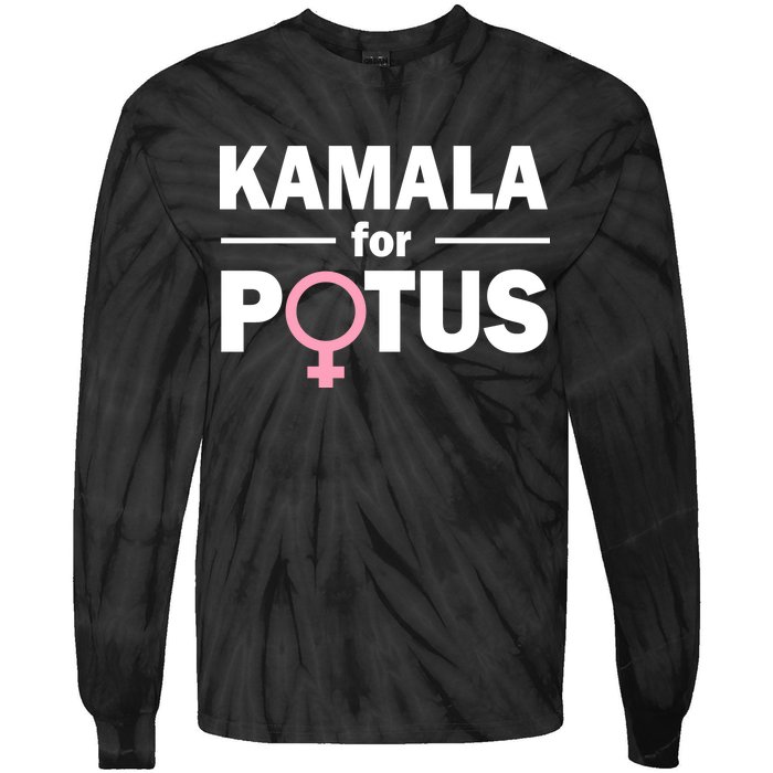 Kamala for Potus Tie-Dye Long Sleeve Shirt