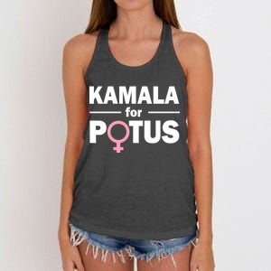 Kamala for Potus Women's Knotted Racerback Tank