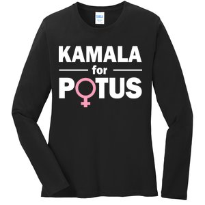 Kamala for Potus Ladies Long Sleeve Shirt