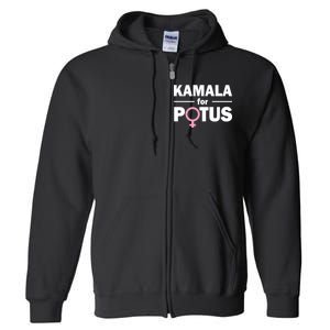 Kamala for Potus Full Zip Hoodie