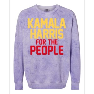 Kamala Harris For The People Colorblast Crewneck Sweatshirt