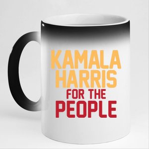 Kamala Harris For The People 11oz Black Color Changing Mug