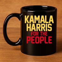 Kamala Harris For The People 11oz C Handle Ceramic Mug