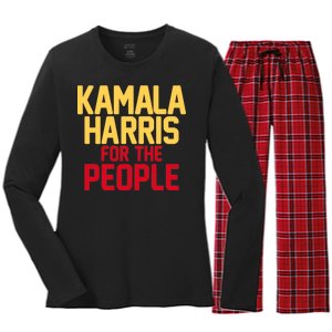 Kamala Harris For The People Women's Long Sleeve Flannel Pajama Set 