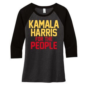 Kamala Harris For The People Women's Tri-Blend 3/4-Sleeve Raglan Shirt