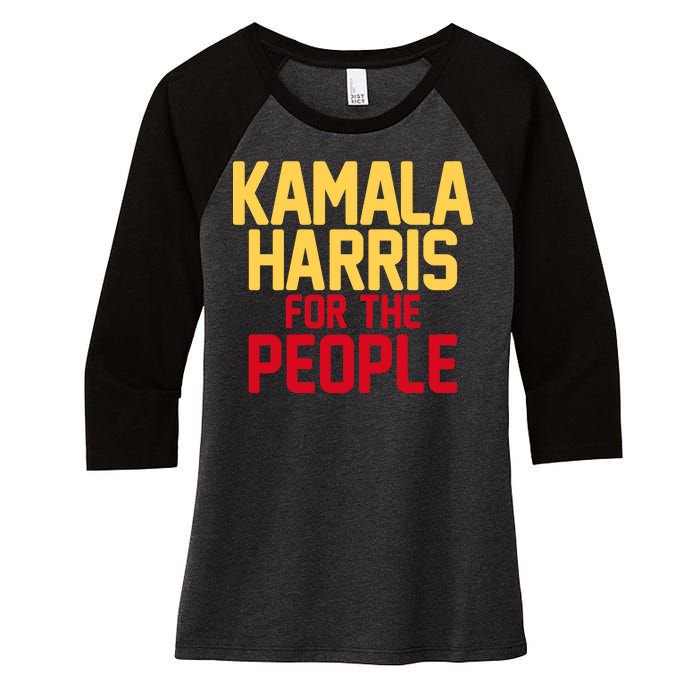 Kamala Harris For The People Women's Tri-Blend 3/4-Sleeve Raglan Shirt