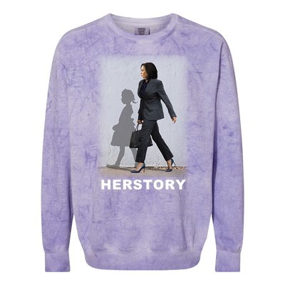 Kamala Harris Herstory Making History Colorblast Crewneck Sweatshirt