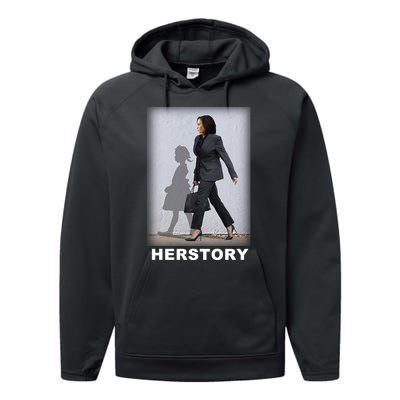 Kamala Harris Herstory Making History Performance Fleece Hoodie