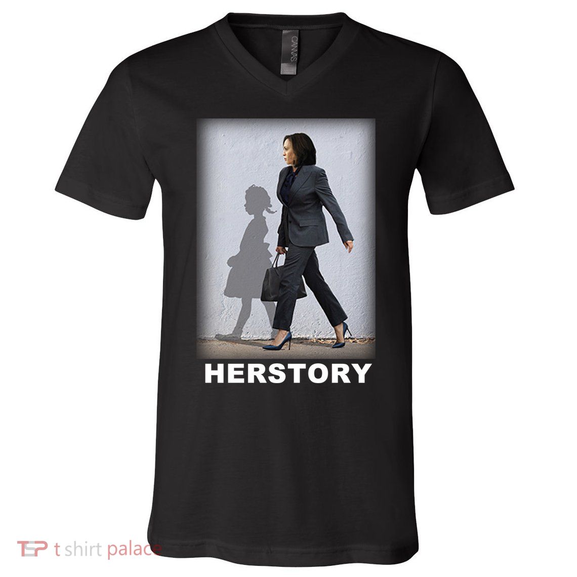Kamala Harris Herstory Making History V-Neck T-Shirt