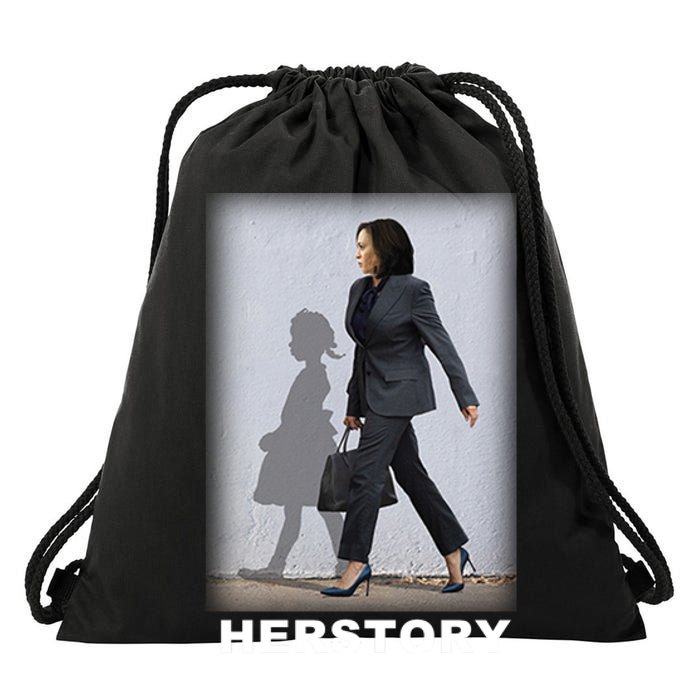 Kamala Harris Herstory Making History Drawstring Bag