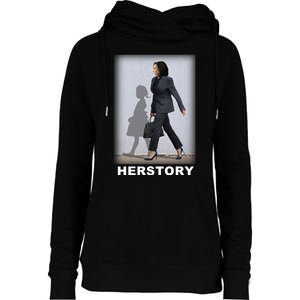 Kamala Harris Herstory Making History Womens Funnel Neck Pullover Hood