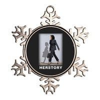 Kamala Harris Herstory Making History Metallic Star Ornament