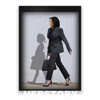 Kamala Harris Herstory Making History Poster