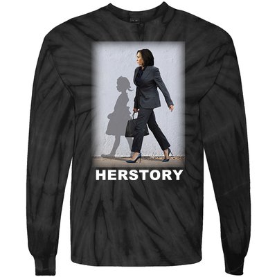 Kamala Harris Herstory Making History Tie-Dye Long Sleeve Shirt