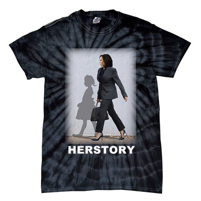 Kamala Harris Herstory Making History Tie-Dye T-Shirt