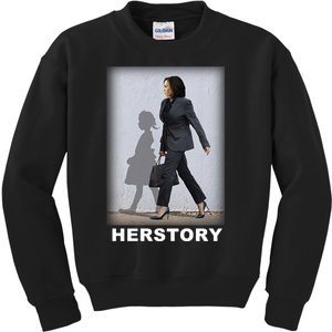 Kamala Harris Herstory Making History Kids Sweatshirt