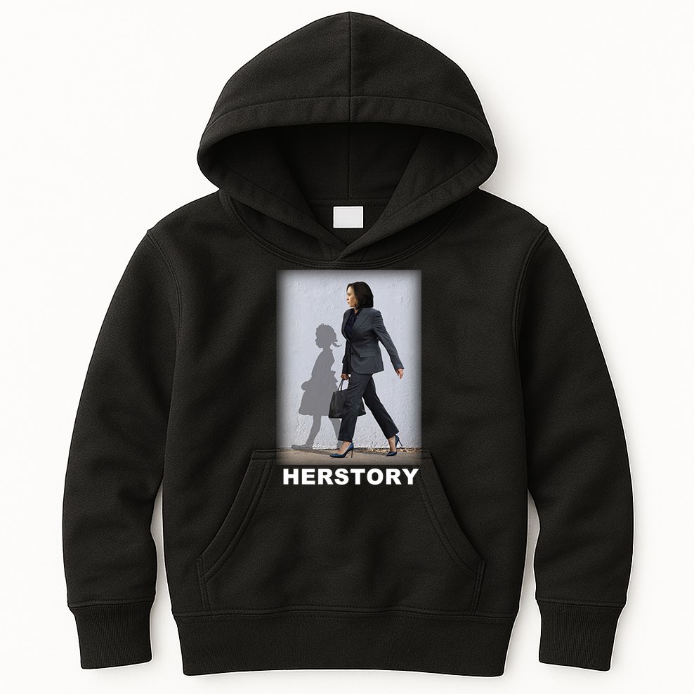 Kamala Harris Herstory Making History Kids Hoodie