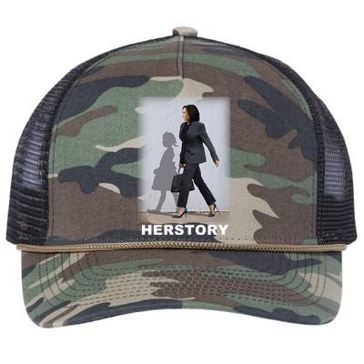 Kamala Harris Herstory Making History Retro Rope Trucker Hat Cap