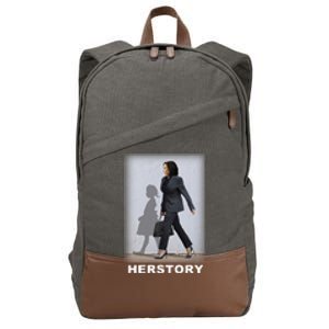 Kamala Harris Herstory Making History Cotton Canvas Backpack