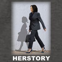 Kamala Harris Herstory Making History Vector Backpack