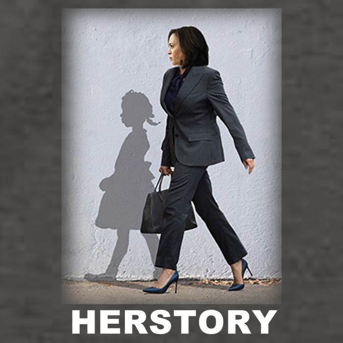 Kamala Harris Herstory Making History Vector Backpack
