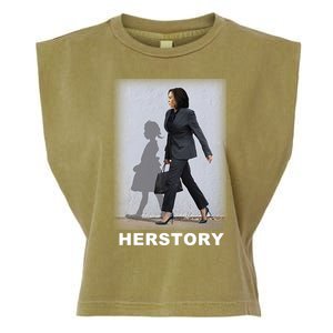 Kamala Harris Herstory Making History Garment-Dyed Women's Muscle Tee