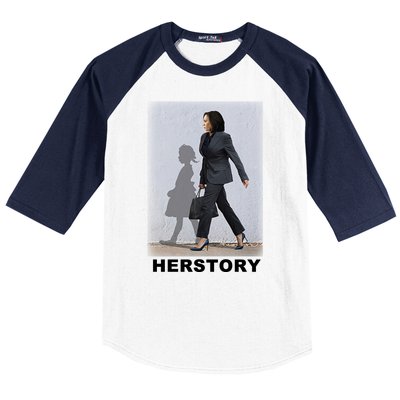 Kamala Harris Herstory Making History Baseball Sleeve Shirt