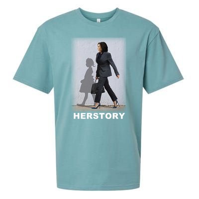 Kamala Harris Herstory Making History Sueded Cloud Jersey T-Shirt