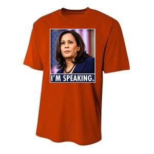 Kamala Harris I'm Speaking Vice President Debate Quote Youth Performance Sprint T-Shirt