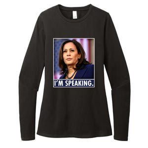 Kamala Harris I'm Speaking Vice President Debate Quote Womens CVC Long Sleeve Shirt