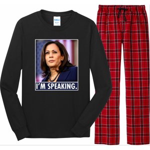 Kamala Harris I'm Speaking Vice President Debate Quote Long Sleeve Pajama Set