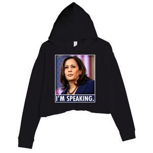 Kamala Harris I'm Speaking Vice President Debate Quote Crop Fleece Hoodie