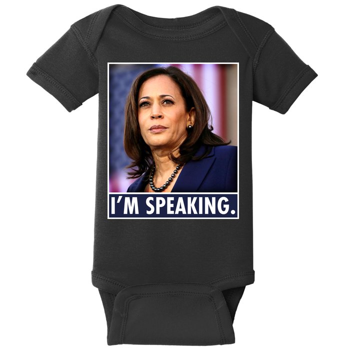 Kamala Harris I'm Speaking Vice President Debate Quote Baby Bodysuit