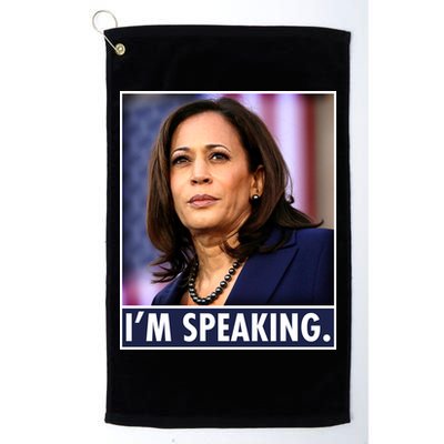 Kamala Harris I'm Speaking Vice President Debate Quote Golf Towel