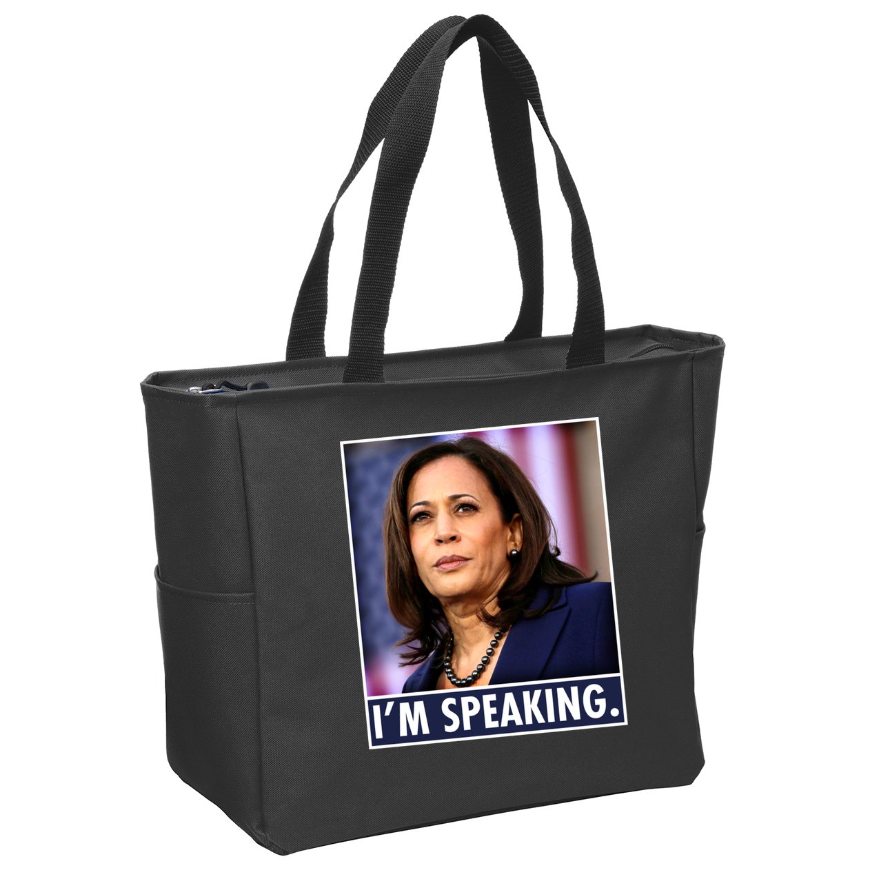 Kamala Harris I'm Speaking Vice President Debate Quote Zip Tote Bag