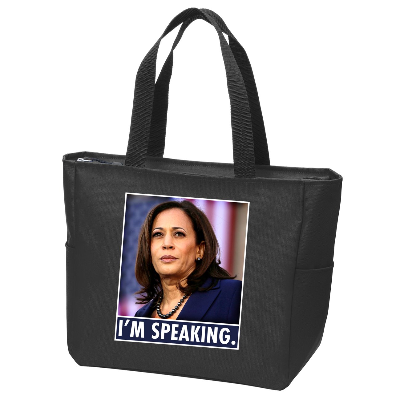 Kamala Harris I'm Speaking Vice President Debate Quote Zip Tote Bag