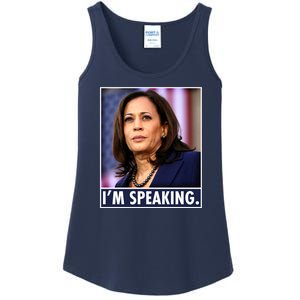 Kamala Harris I'm Speaking Vice President Debate Quote Ladies Essential Tank