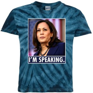 Kamala Harris I'm Speaking Vice President Debate Quote Kids Tie-Dye T-Shirt