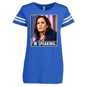 Kamala Harris I'm Speaking Vice President Debate Quote Enza Ladies Jersey Football T-Shirt