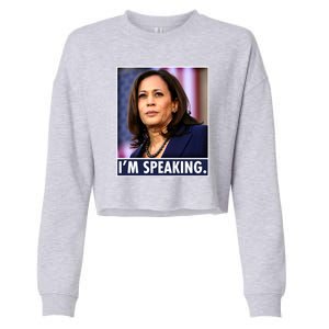 Kamala Harris I'm Speaking Vice President Debate Quote Cropped Pullover Crew