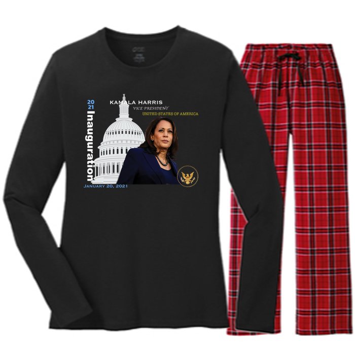 Kamala Harris Inauguration Day Women's Long Sleeve Flannel Pajama Set 