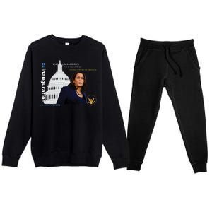 Kamala Harris Inauguration Day Premium Crewneck Sweatsuit Set