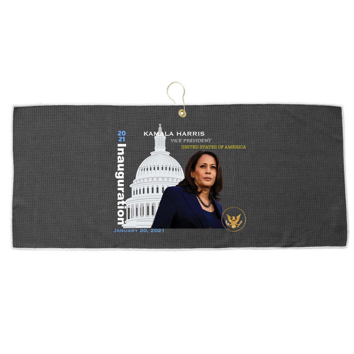 Kamala Harris Inauguration Day Large Microfiber Waffle Golf Towel