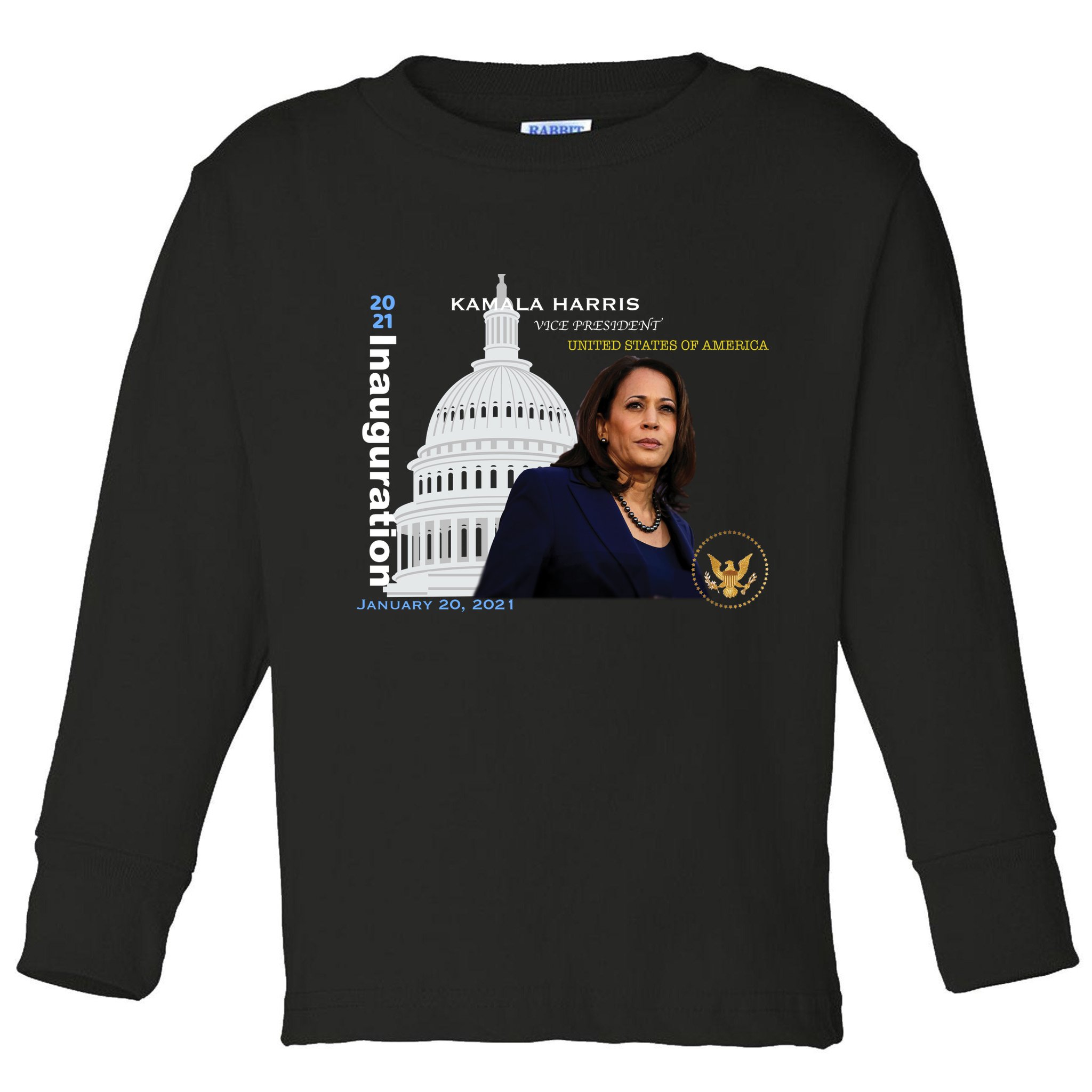 Kamala Harris Inauguration Day Toddler Long Sleeve Shirt