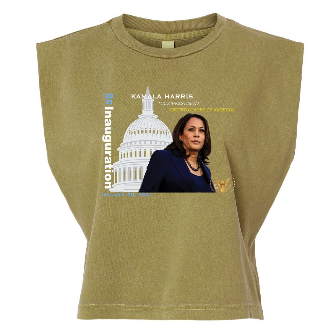 Kamala Harris Inauguration Day Garment-Dyed Women's Muscle Tee