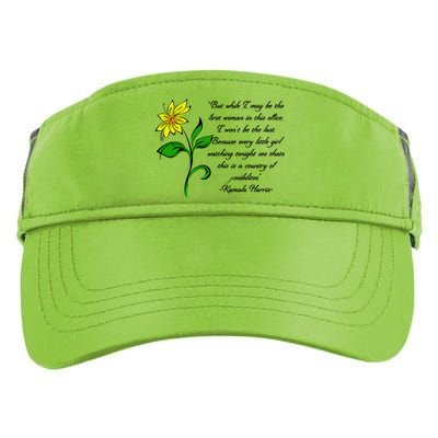 Kamala Harris Inspiring Quote Adult Drive Performance Visor